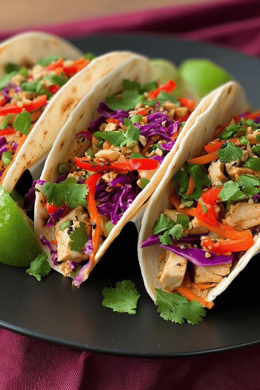 Easy Thai Chicken Tacos: Customizable & Crowd-Pleasing Recipe